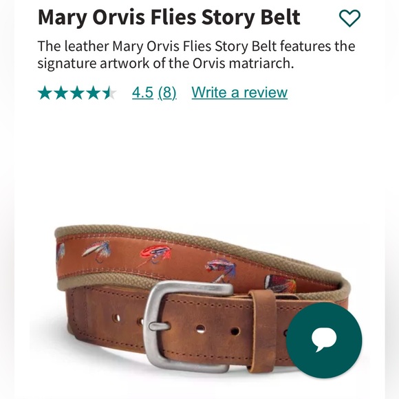 Orvis Flies Story Belt-Olive-42 - Picture 1 of 5